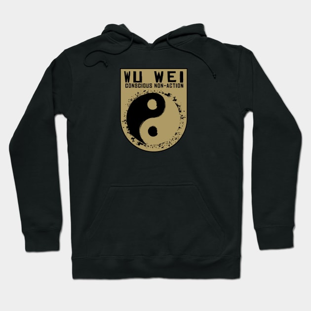 Wu Wei - concious non-action Hoodie by Hammer&Heat Imagineering